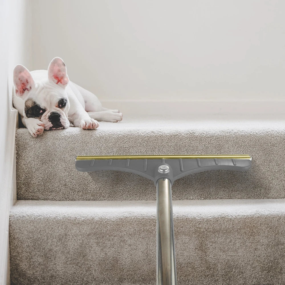 FurBuster Pro — Hands-Free Pet Hair Remover Rake with Adjustable Steel Handle